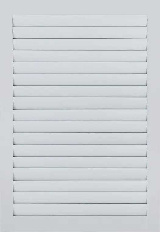 525 x 762 White Shutters Louver 3 ½ Closed