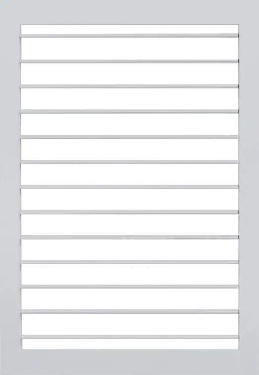 525 x 762 White Shutters Louver 4 ½ Open